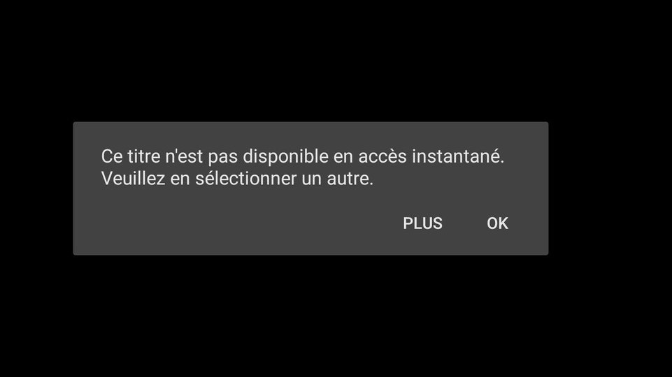 Netflix Titre Indisponible En Acces Instantané
